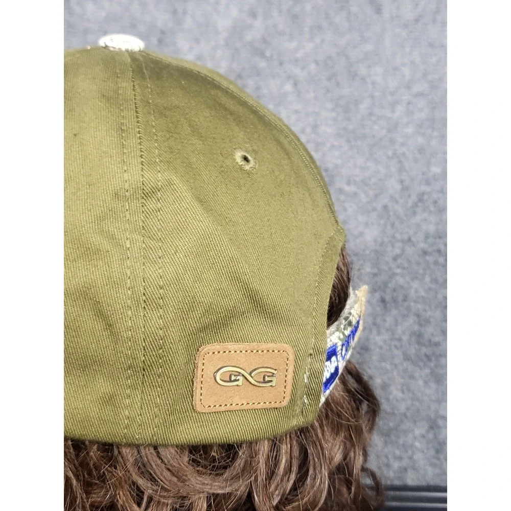 GameGuard Outdoors Hat Men OS Olive Green Embroidered Logo Camo Bill Hunting Cap
